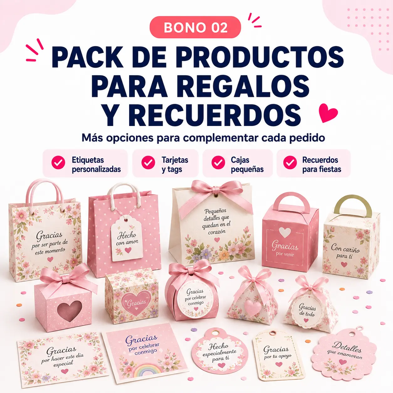 PACK DE PRODUCTOS PARA REGALOS Y RECUERDOS