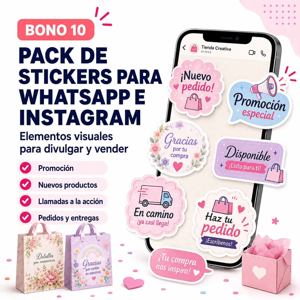 PACK DE STICKERS PARA WHATSAPP E INSTAGRAM